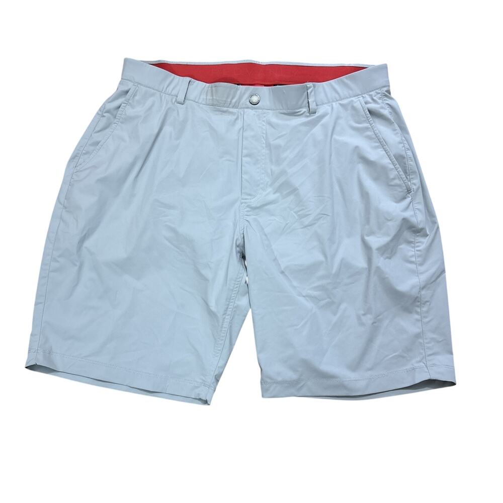 Redvanly Golf Shorts Mens XL Grey Stretch Athletic Performance